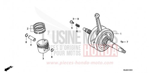 VILEBREQUIN/PISTON (CRF100F) CRF100F8 de 2008